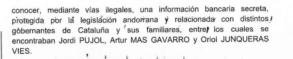 Comisión rogatoria de la juez andorrana