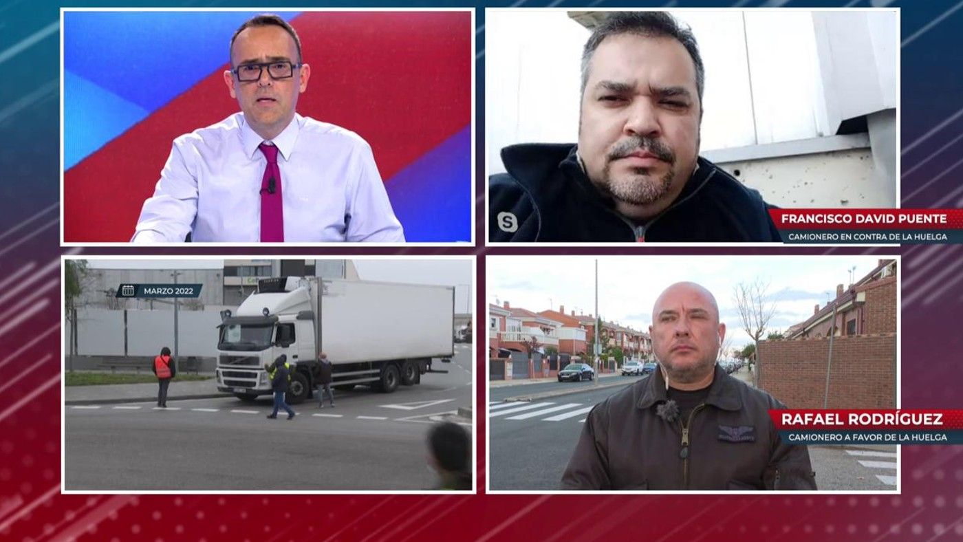 "No sabemos cuántos compañeros votaron a favor del parón indefinido" cuenta Francisco David, camionero en contra de la huelga Todo es mentira 2022 Programa 960