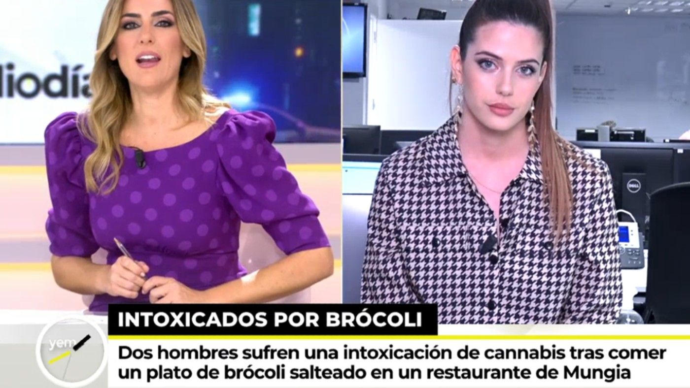 Dos hombres intoxicados por cannabis tras degustar un plato de brócoli en Mungia (Vizcaya) Momentazos Ya es mediodía 17/11/2022