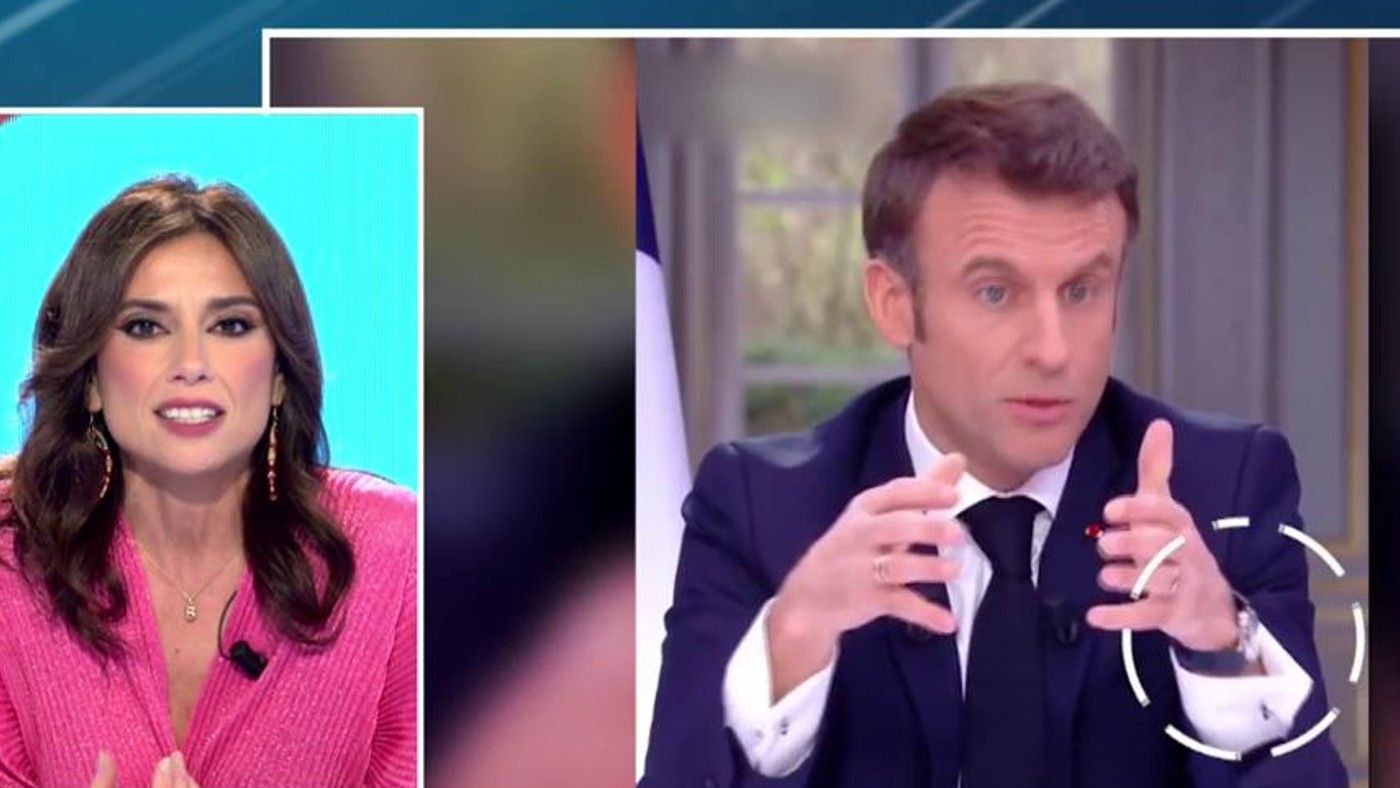 Macron se quita a escondidas su reloj de lujo en una entrevista  Todo es mentira 2023 Programa 1054