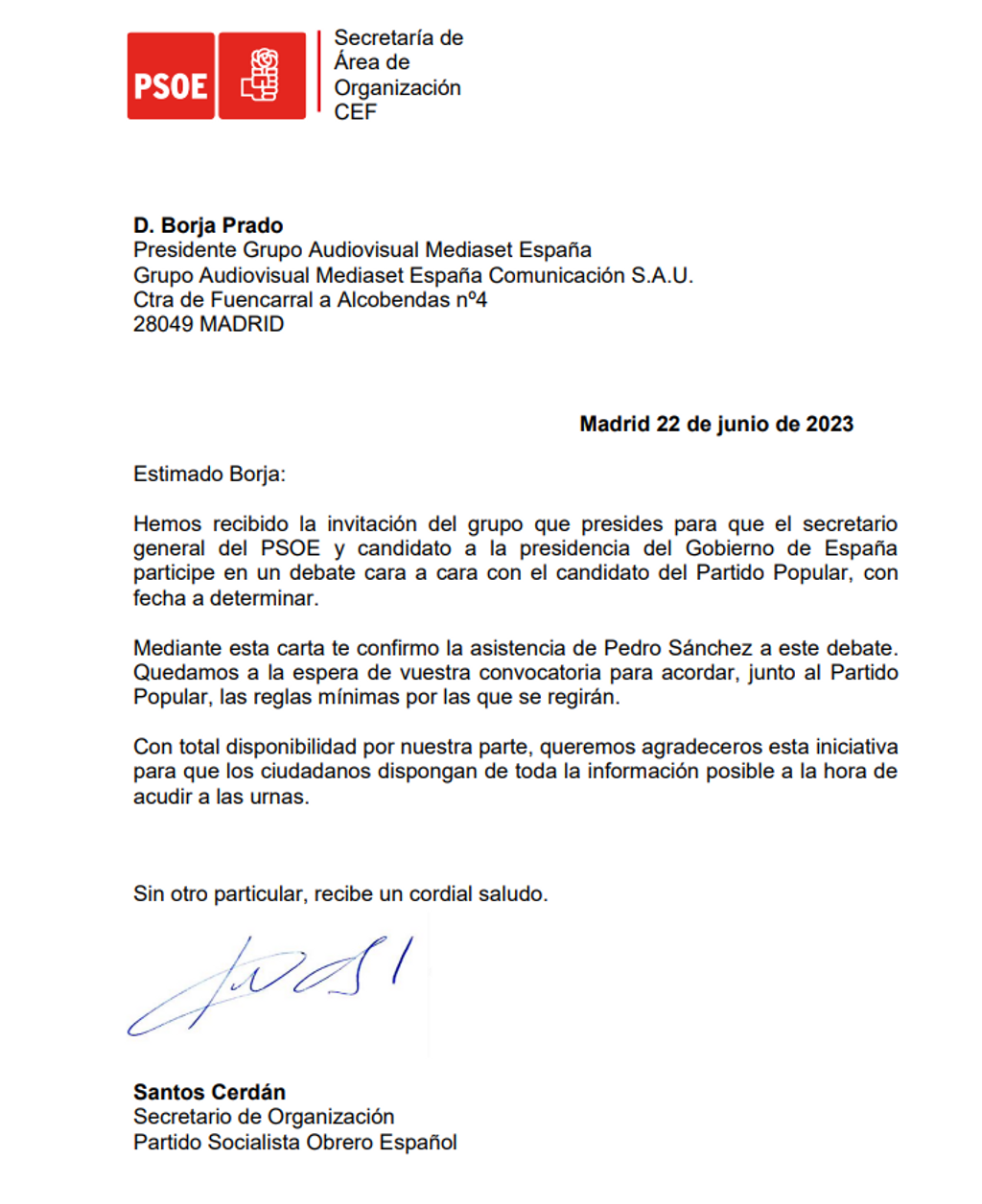 carta mediaset