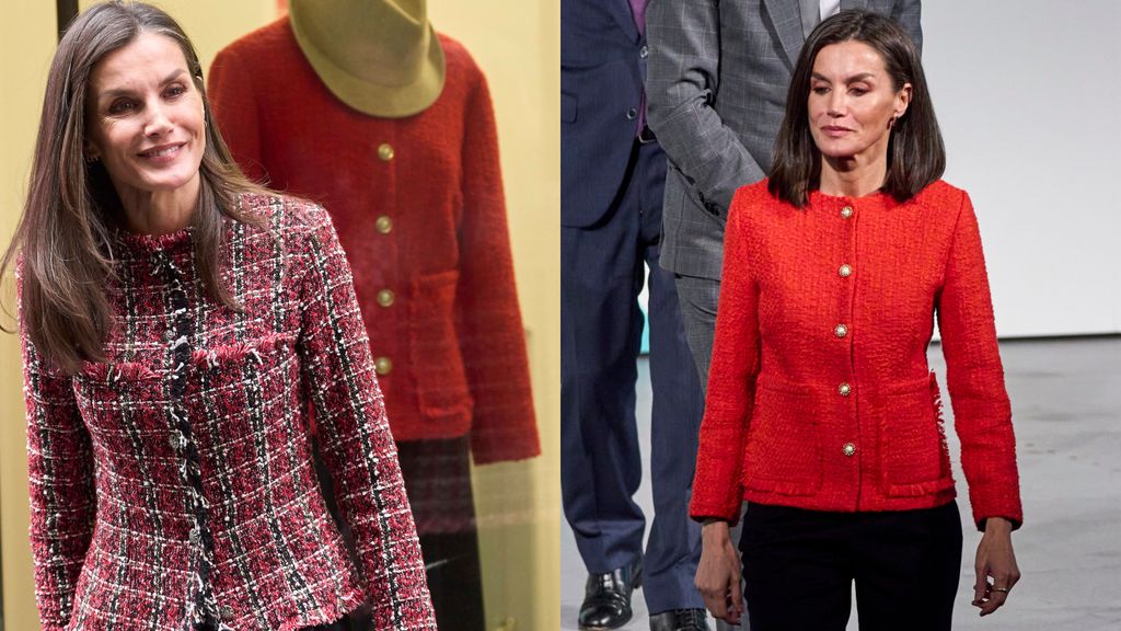 La reina Letizia con chaquetas confeccionadas por APRAMP