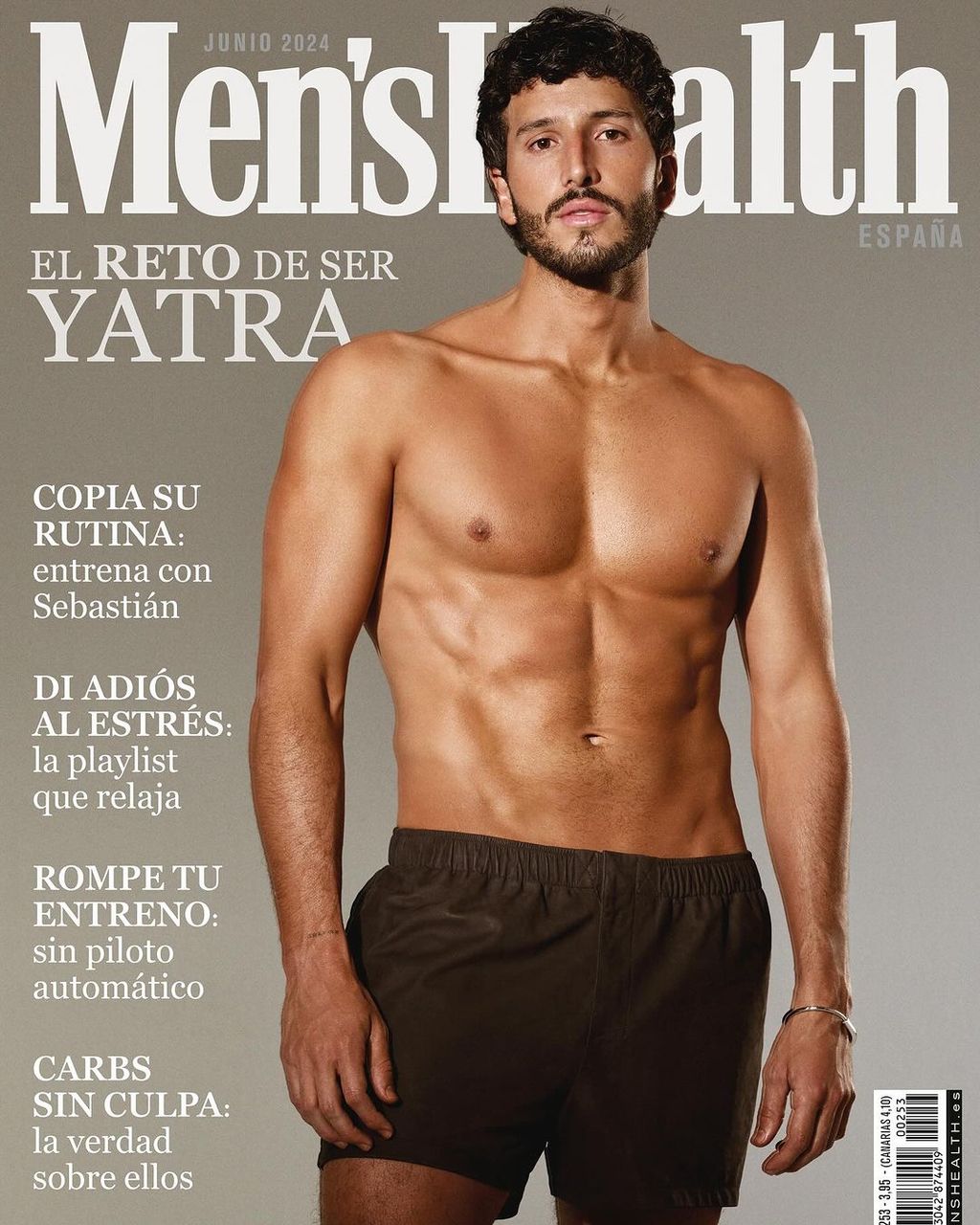 Sebastian Yatra, en la portada de Men's Health junio