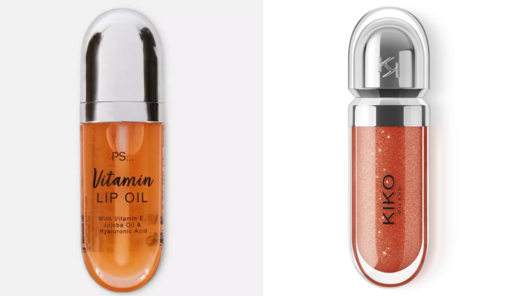 Montaje con productos de labios de Primark y Kiko Milano
