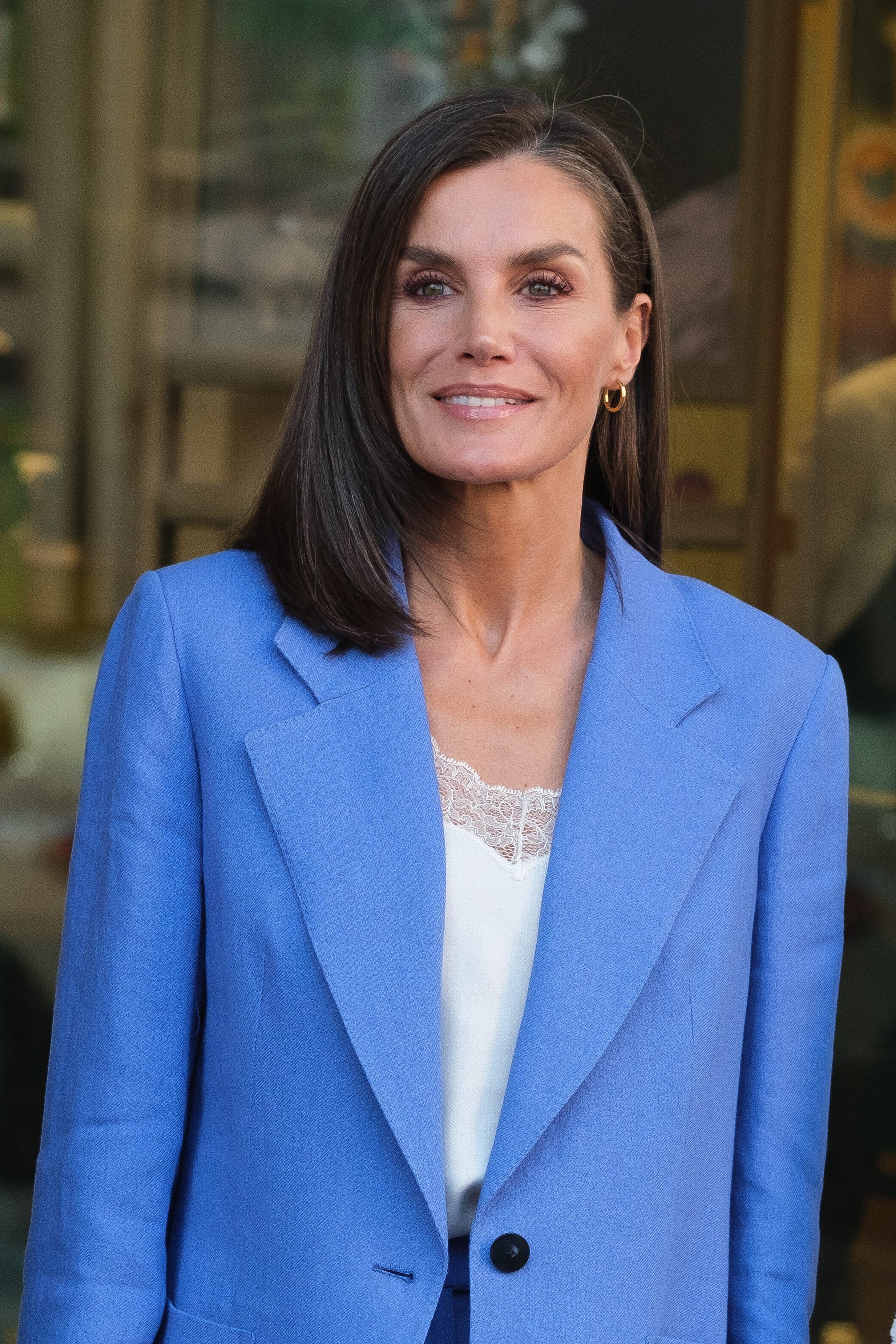 La reina Letizia, con rostro bronceado