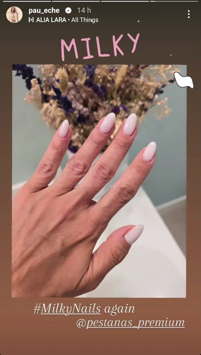 Story de Paula Echevarría, con su manicura