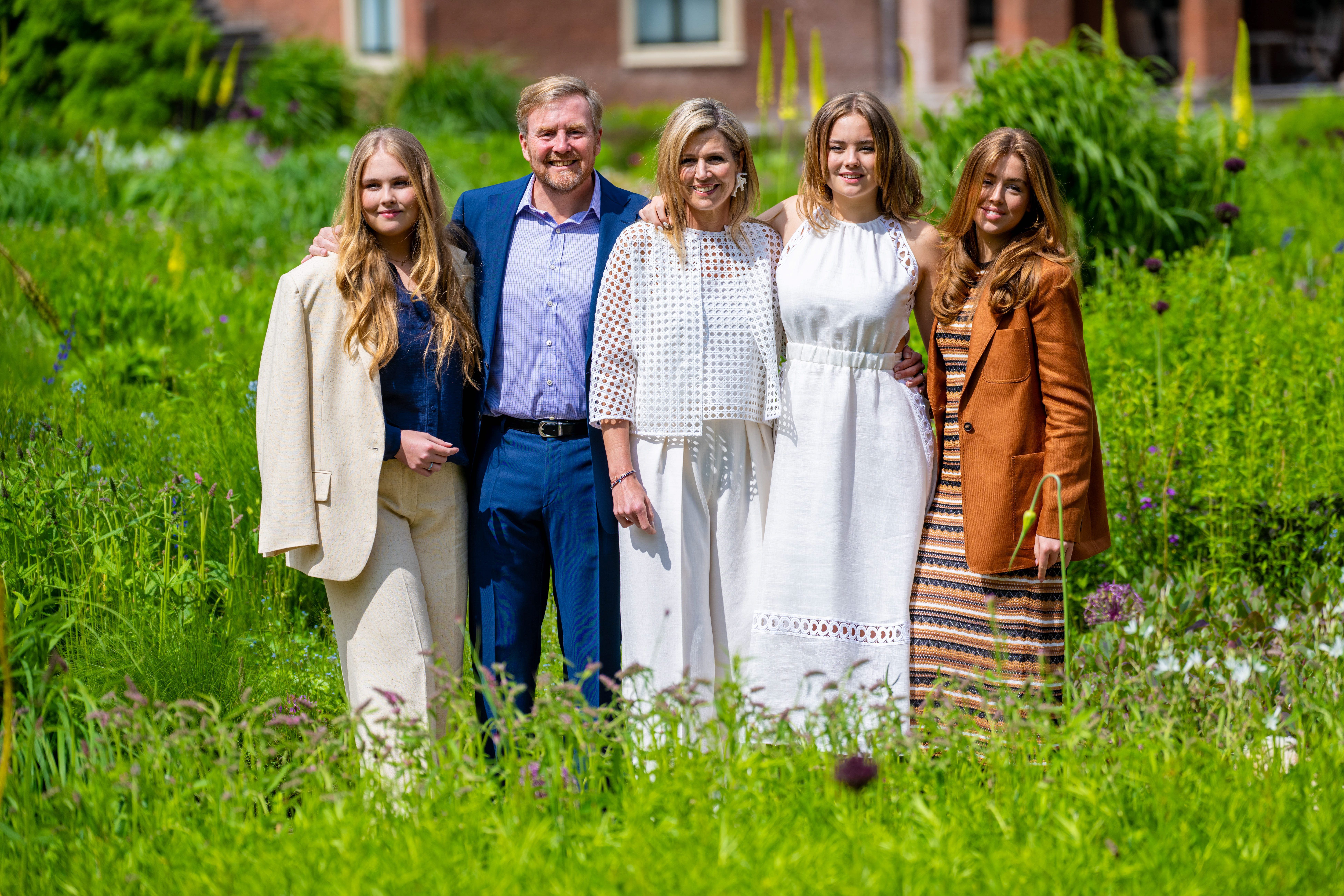 Posado de la Familia Real holandesa este verano