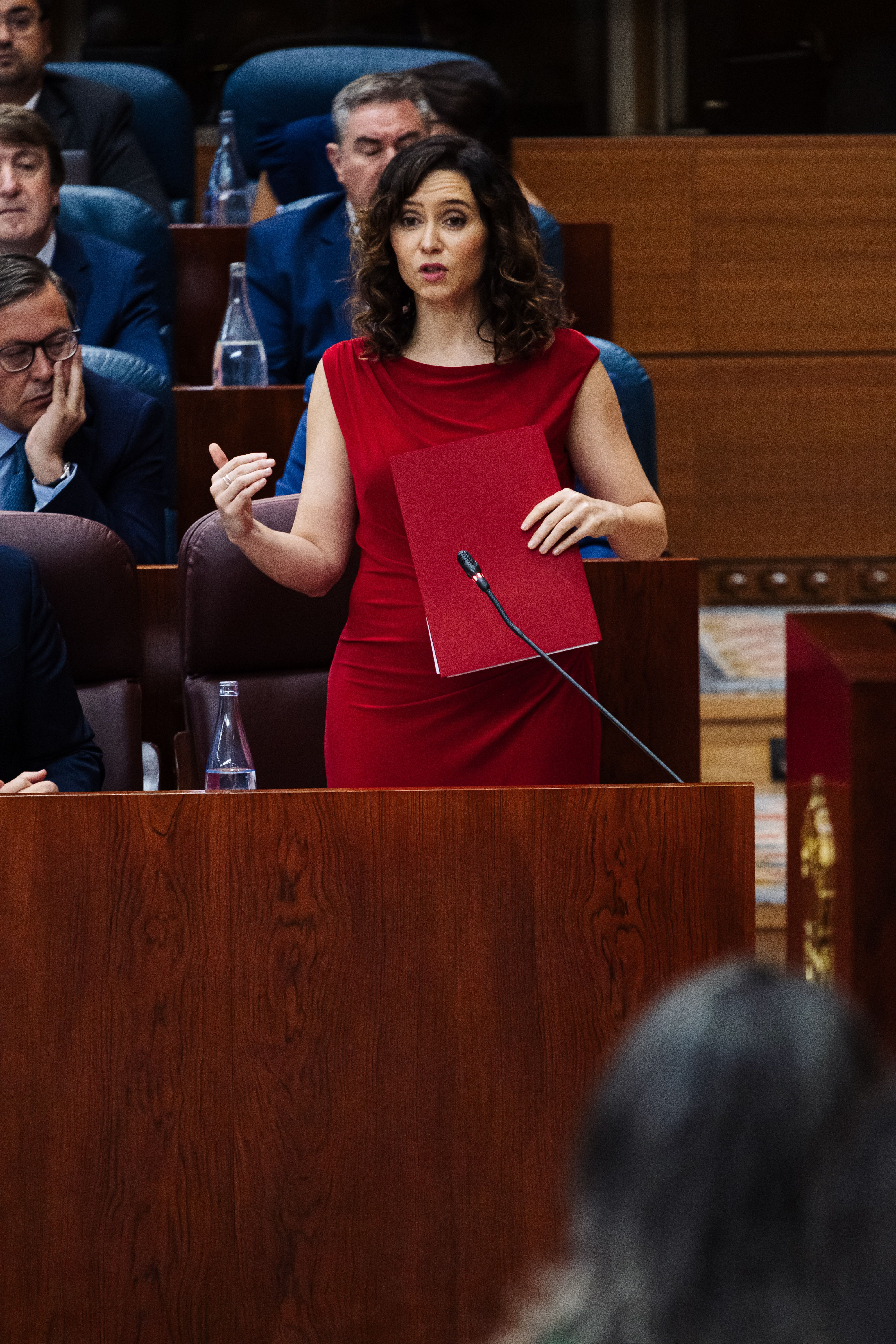 Isabel Díaz Ayuso en la Asamblea de Madrid