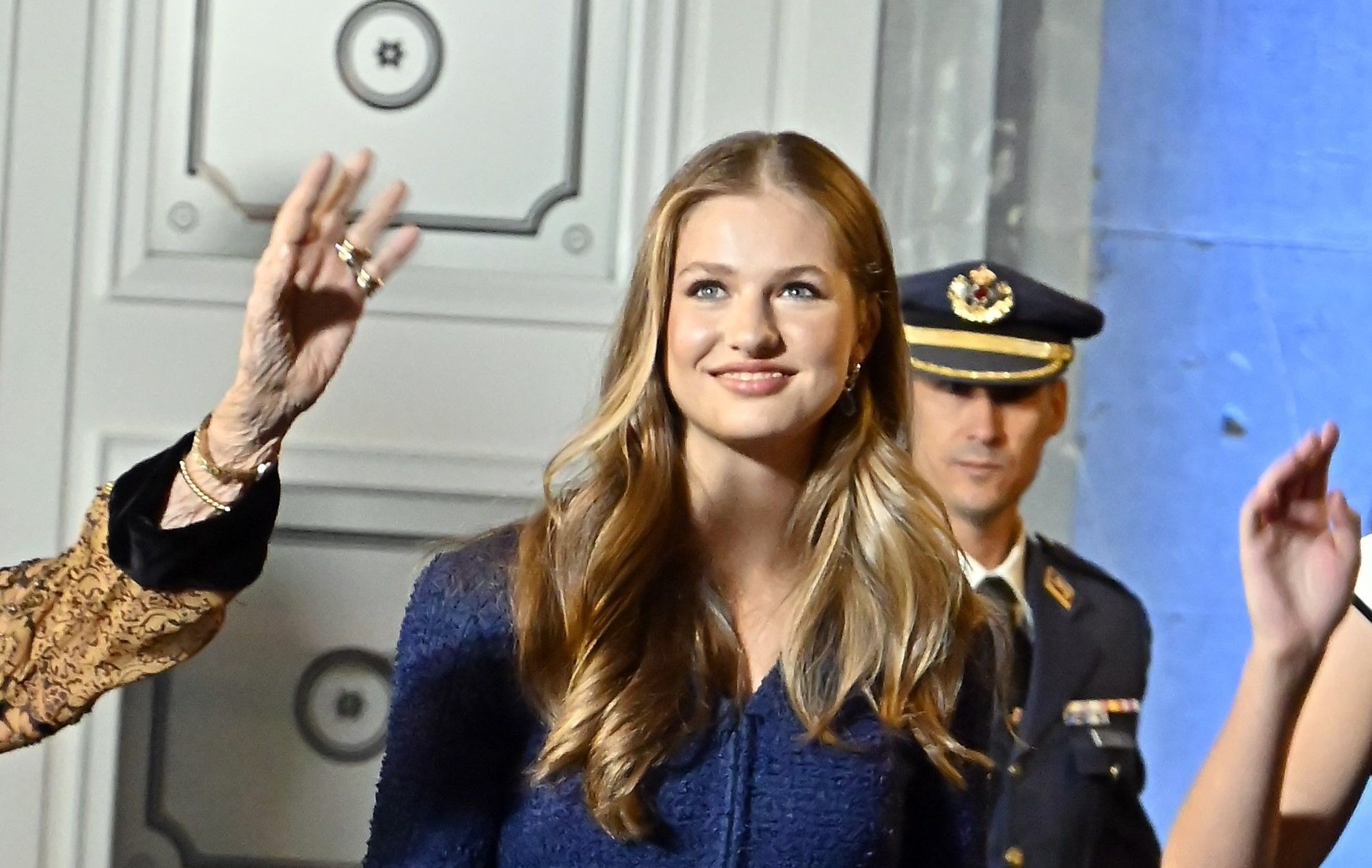 La princesa Leonor, durante los premios Princesa de Asturias, en 2023