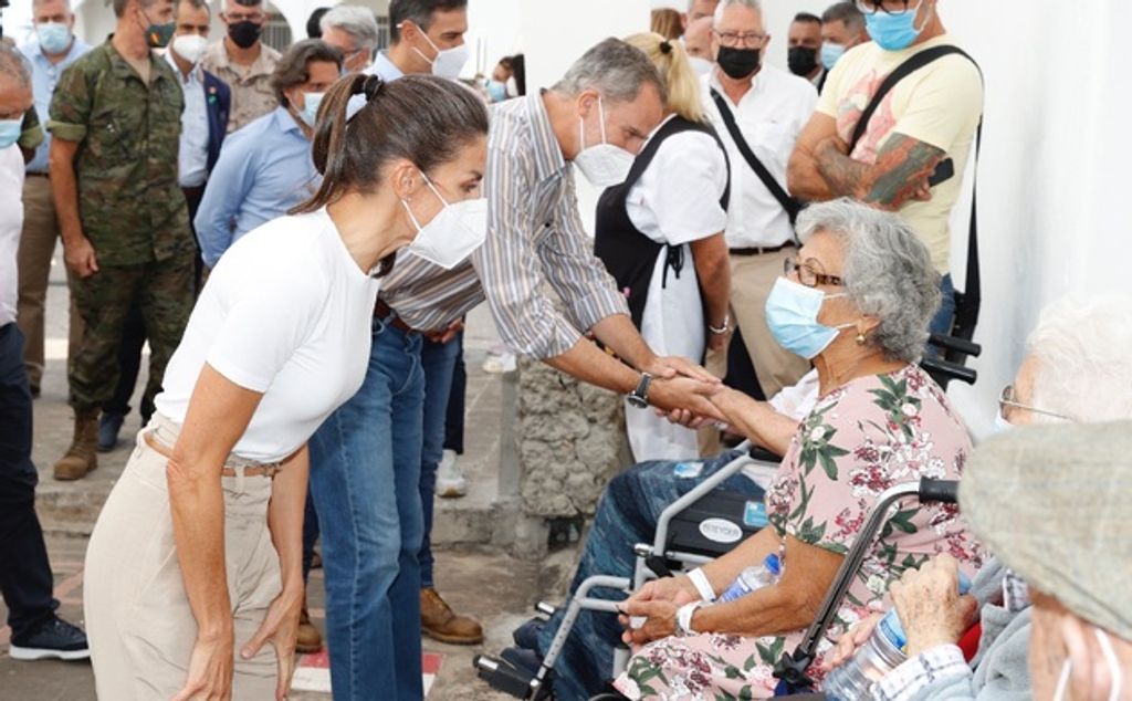 Los reyes visitan La Palma, tras la erupción del volcan