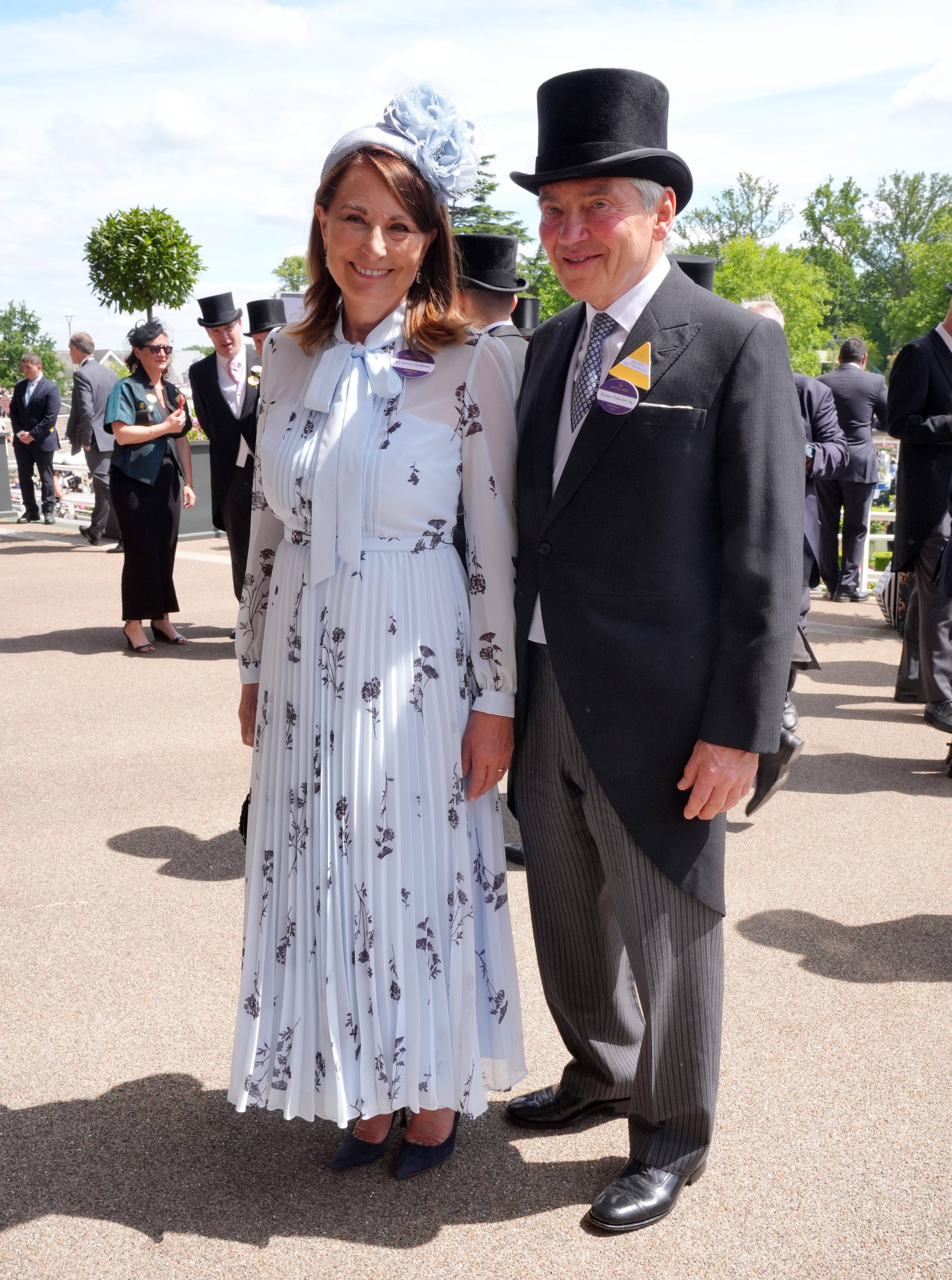 Carol y Michael Middleton, en Ascot