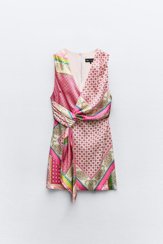 Vestido estampado Zara