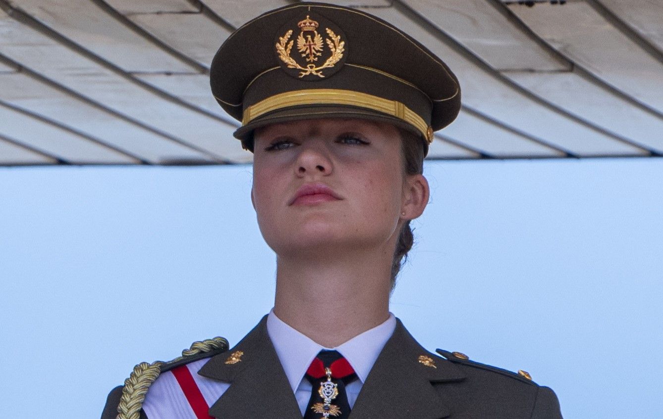 Primer plano de la princesa Leonor, en Lleida
