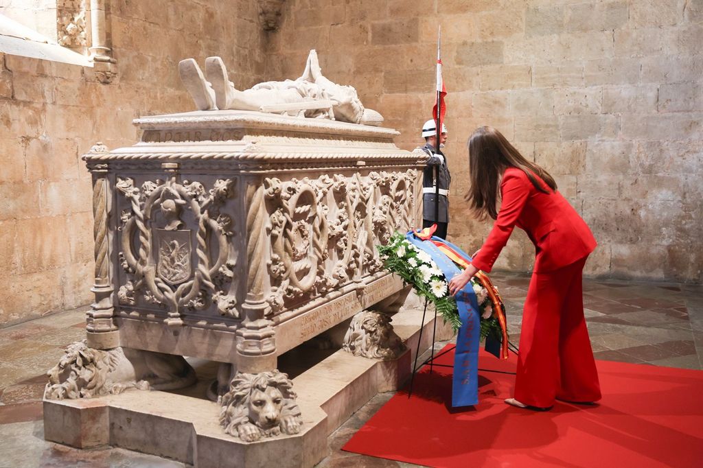 Leonor en su visita al Monasterio de los Jerónimos