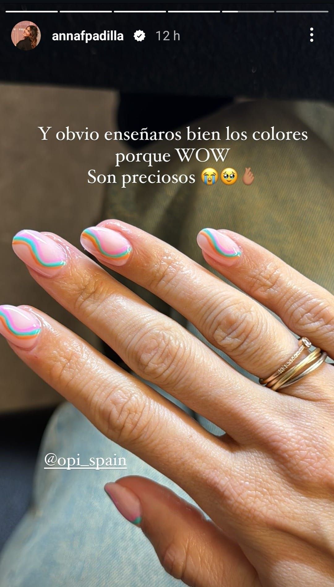 Manicura compartida por Anna Padilla
