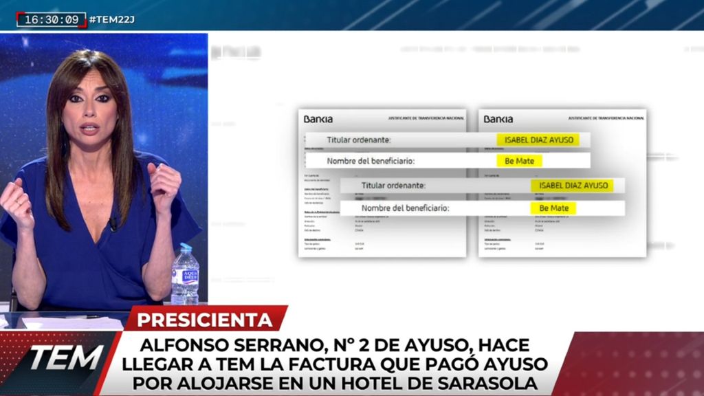 Alfonso Serrano envía a 'TEM' las facturas del apartahotel donde se alojó Isabel Díaz Ayuso en la pandemia