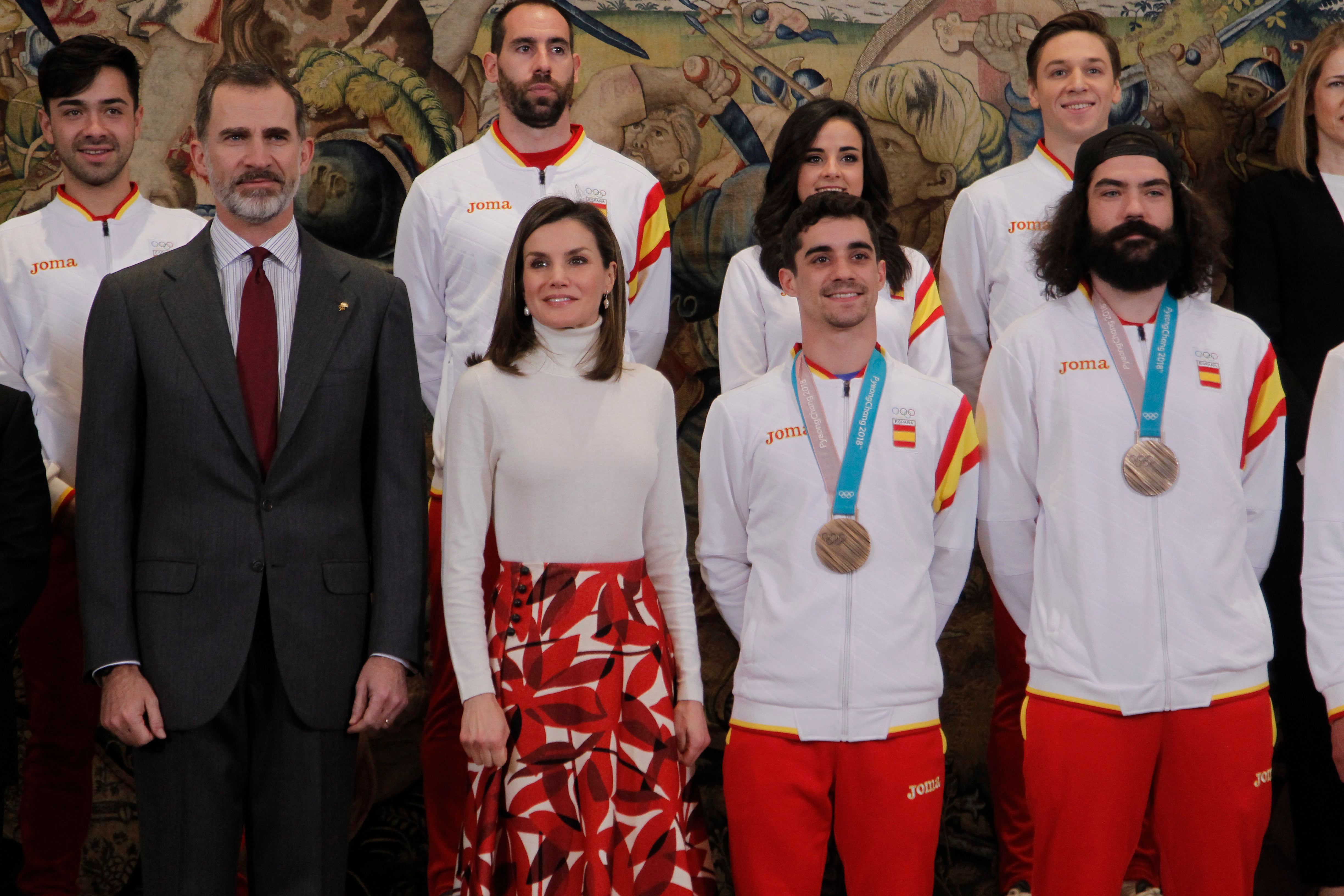 Audiencia en el Palacio de la Zarzuela al equipo olímpico español que ha participado en los Juegos Olímpicos de Pyeongchang 2018