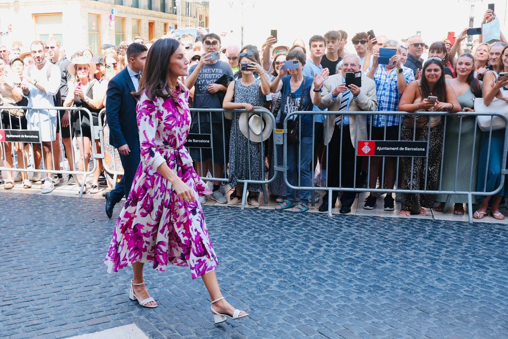 La reina Letizia, a su llegada