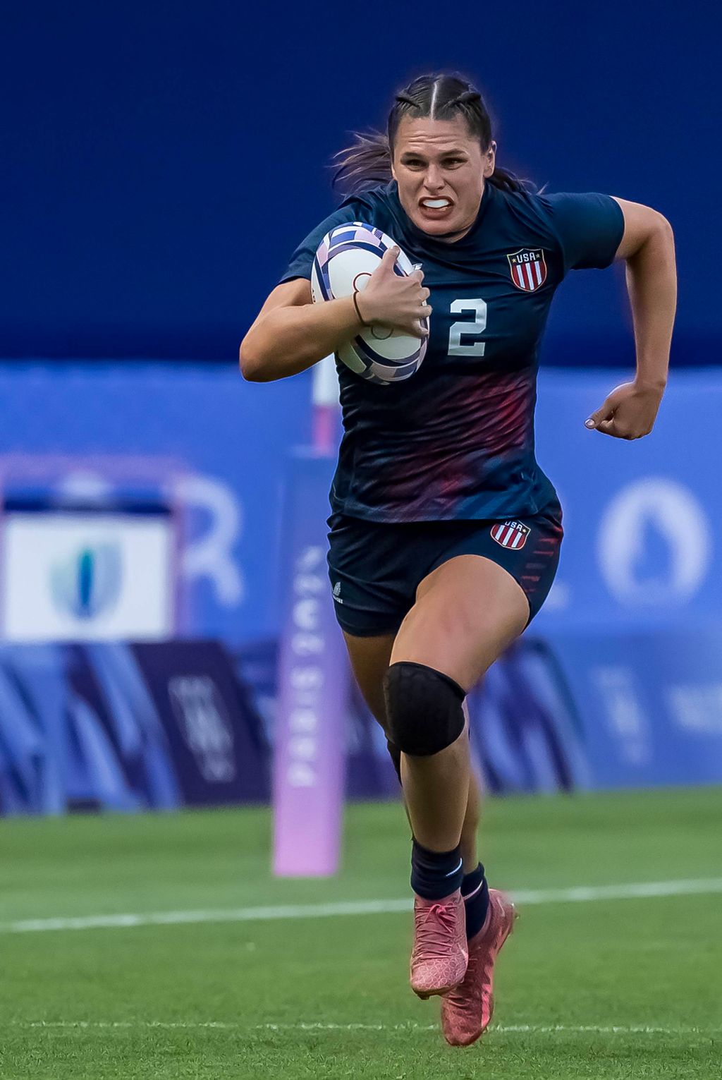 Ilona Maher, durante un partido