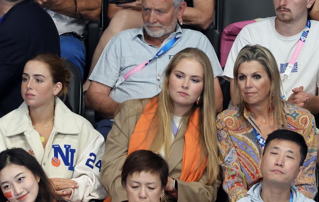 Máxima de Holanda, con sus hijas Amalia y Alexia