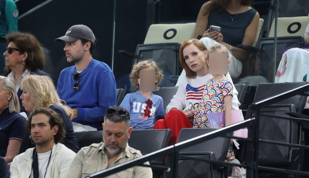 Jessica Chastain, en la competición de gimnasia artística