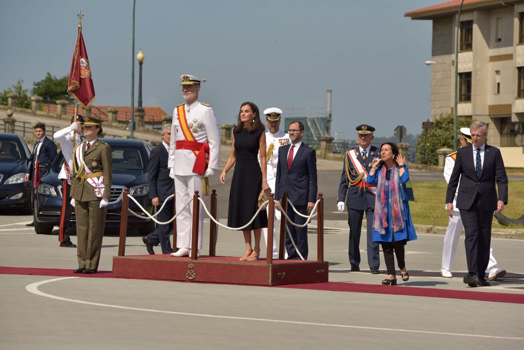 Visita a la Escuela Naval de Marín, en julio