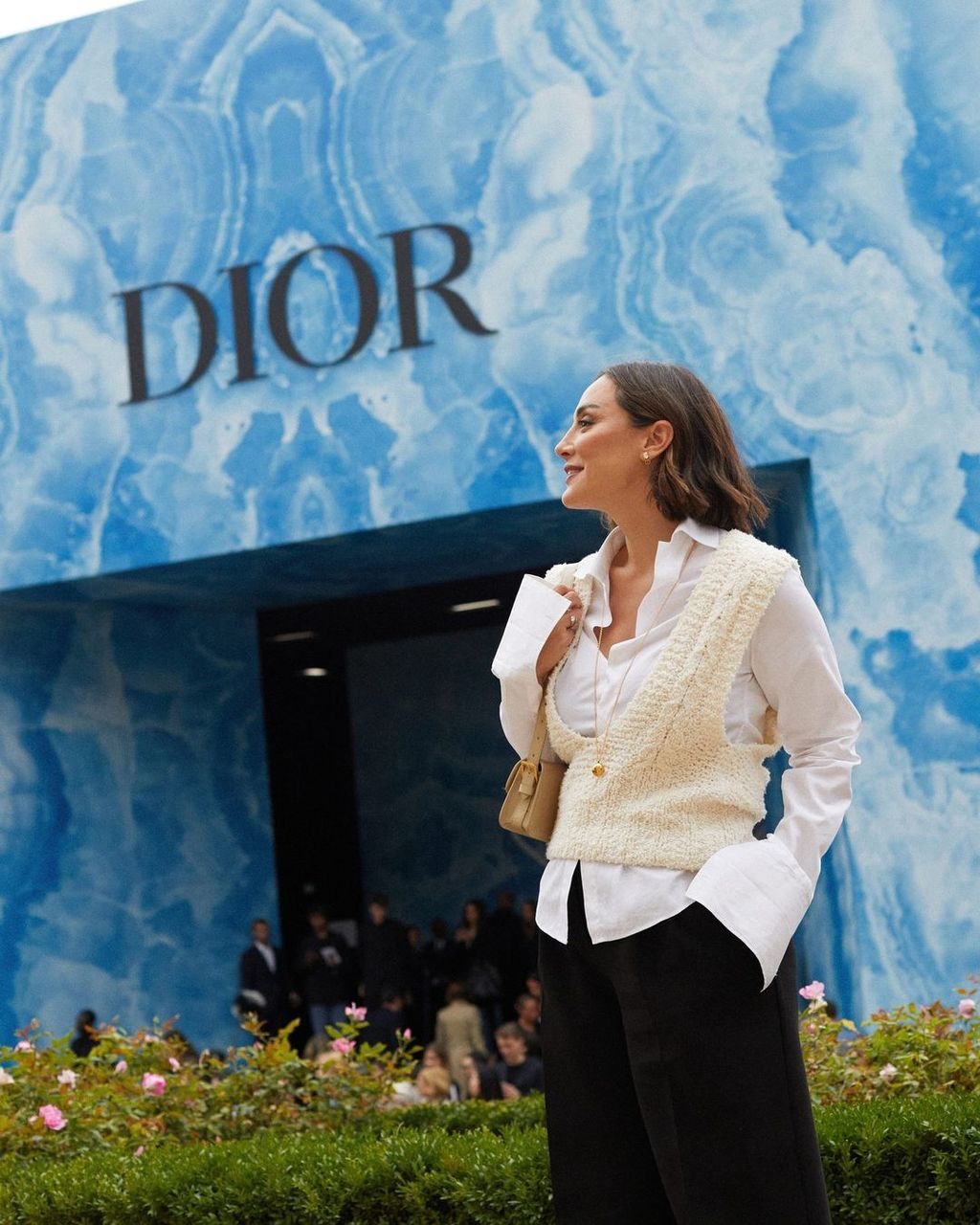 Tamara Falcó, en el desfile de Dior