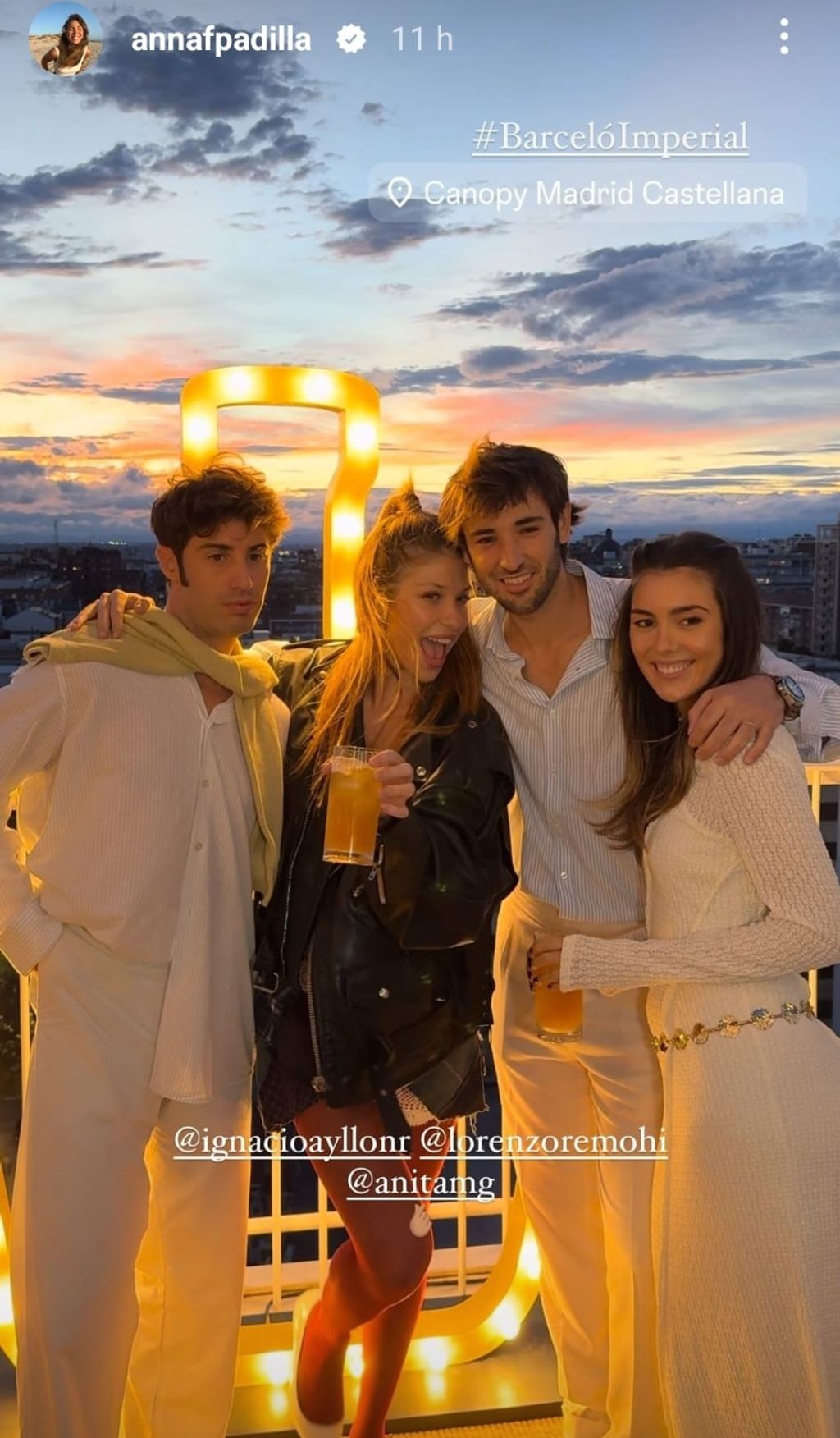 Anita Matamoros, Lorenzo Remohi, Ignacio Ayllón y Anna Padilla