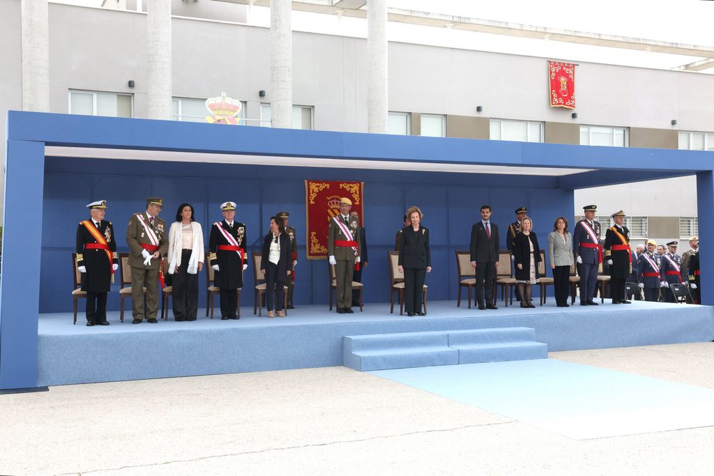 La reina Sofía, presidiendo el acto de aniversario de la UME