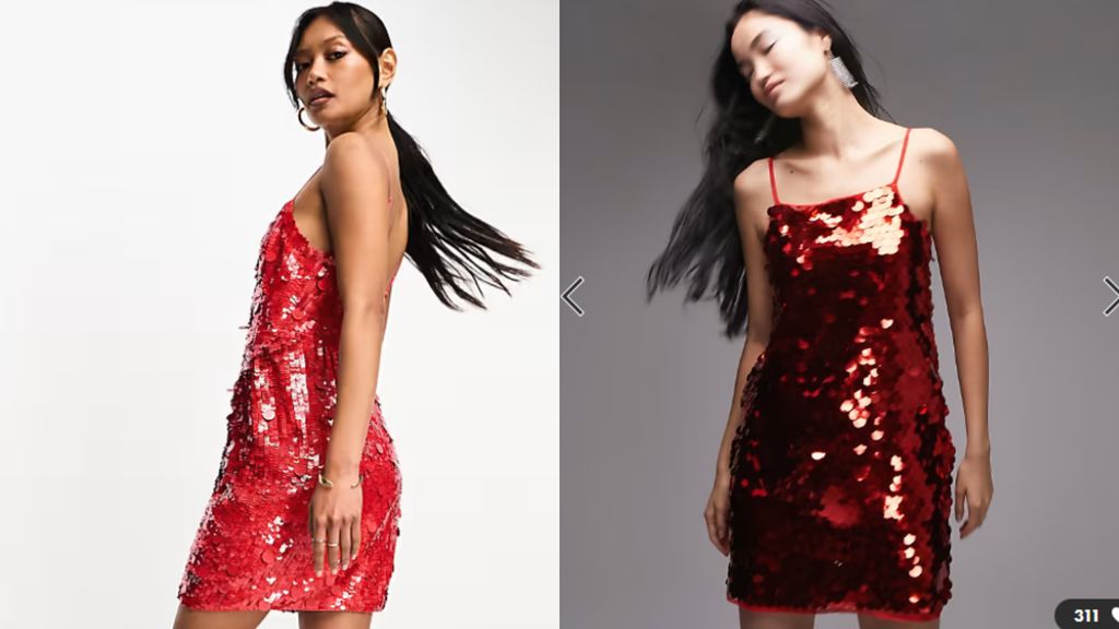 Vestido de Asos y vestido de Topshop, en un montaje fotográfico