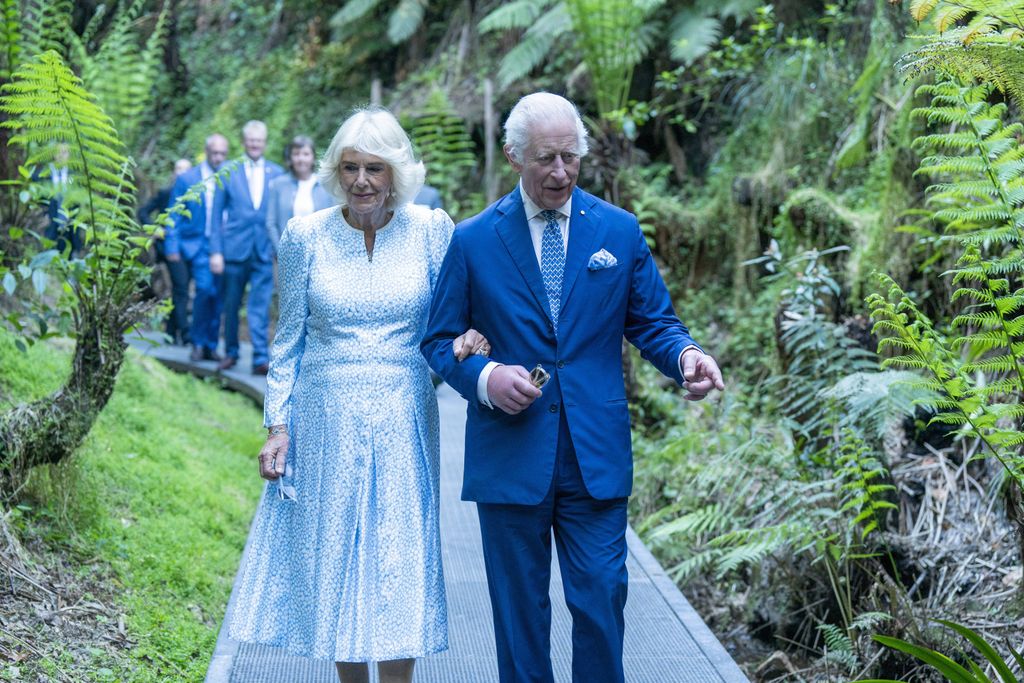 Los reyes, durante su viaje a Australia