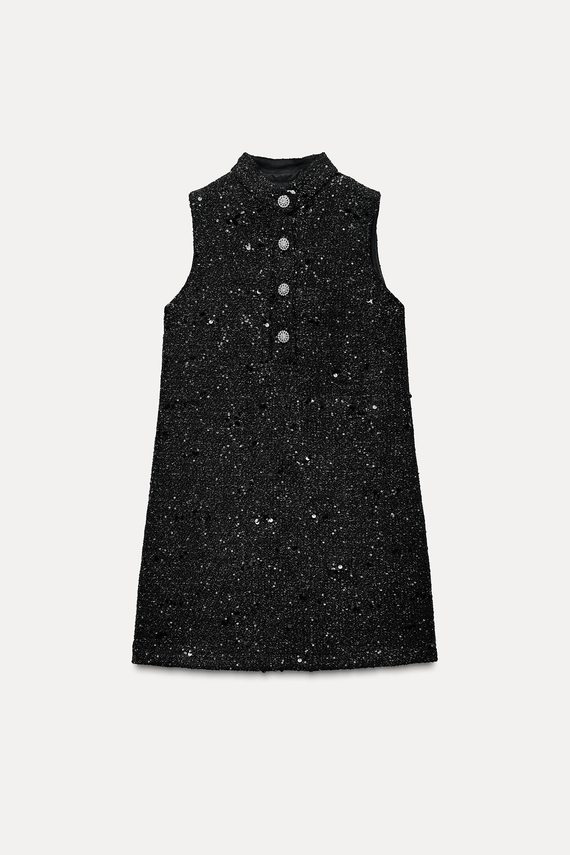 Vestido negro Zara