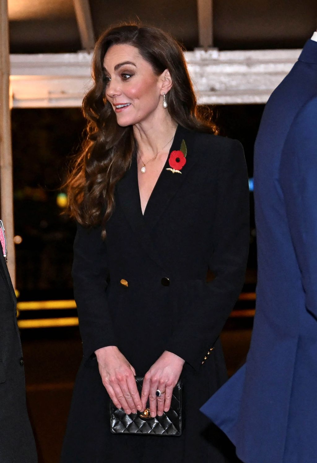 Kate Middleton, a su llegada al concierto homenaje de los caídos en guerra