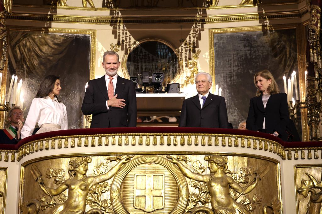 Los reyes en el palco