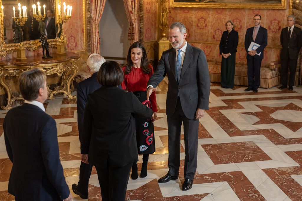 Los reyes, en el Palacio Real