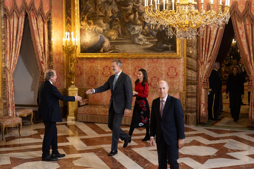 Los reyes, en el Palacio Real