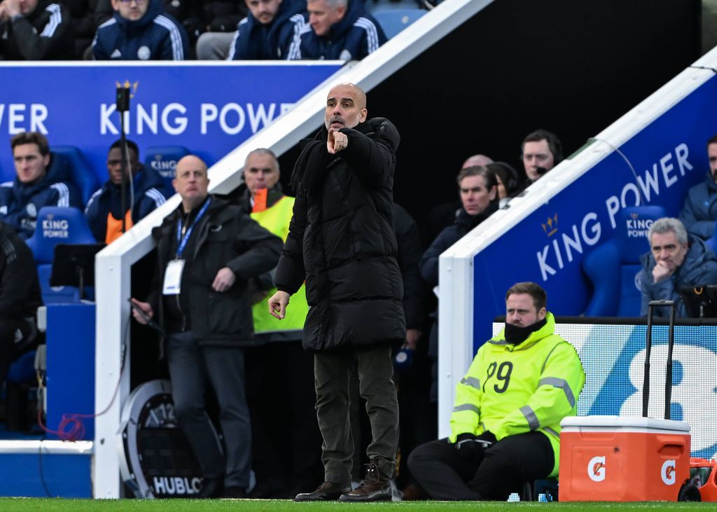 Pep Guardiola, durante un partido