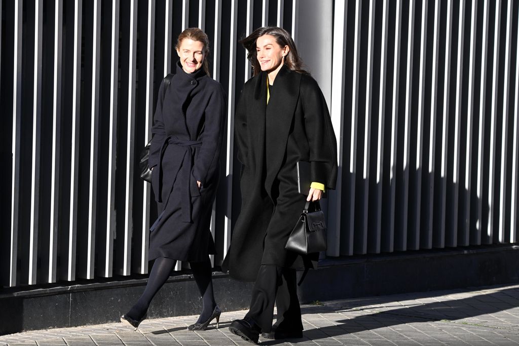 Letizia, llegando a la reunión