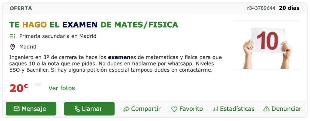 examen matematicas