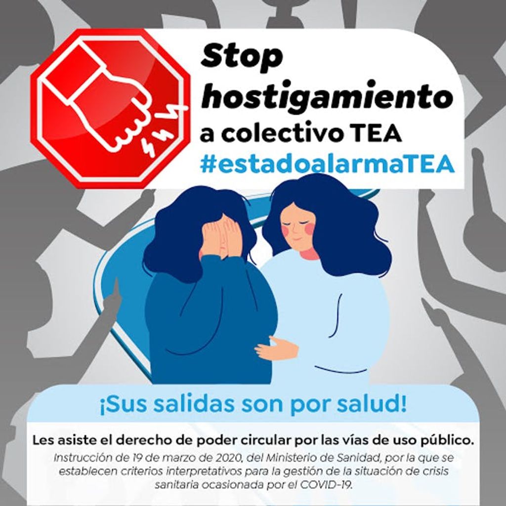 Cartel contra el acoso a personas con TEA