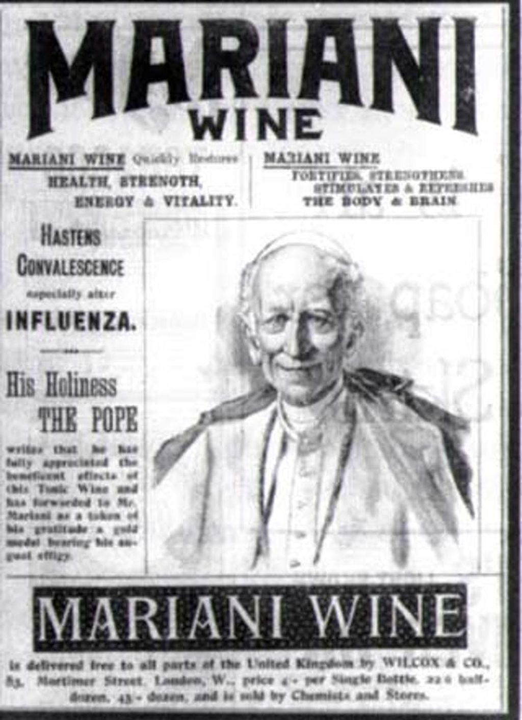 Anuncio de Vino Mariani