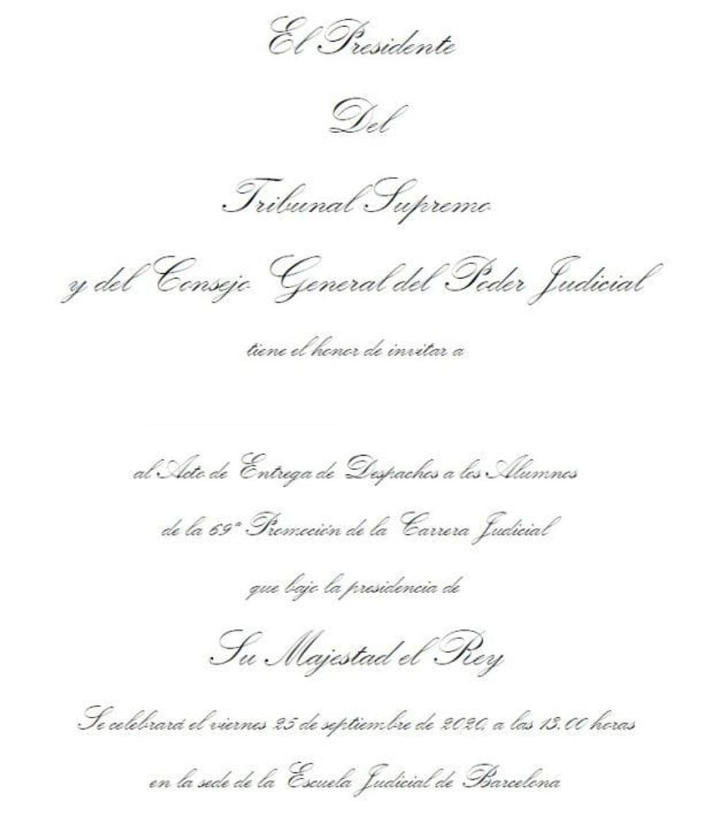 invitación poder judicial