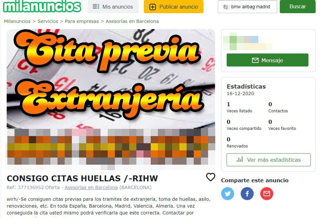 La extorsi\u00f3n encubierta de las citas previas que niega ...