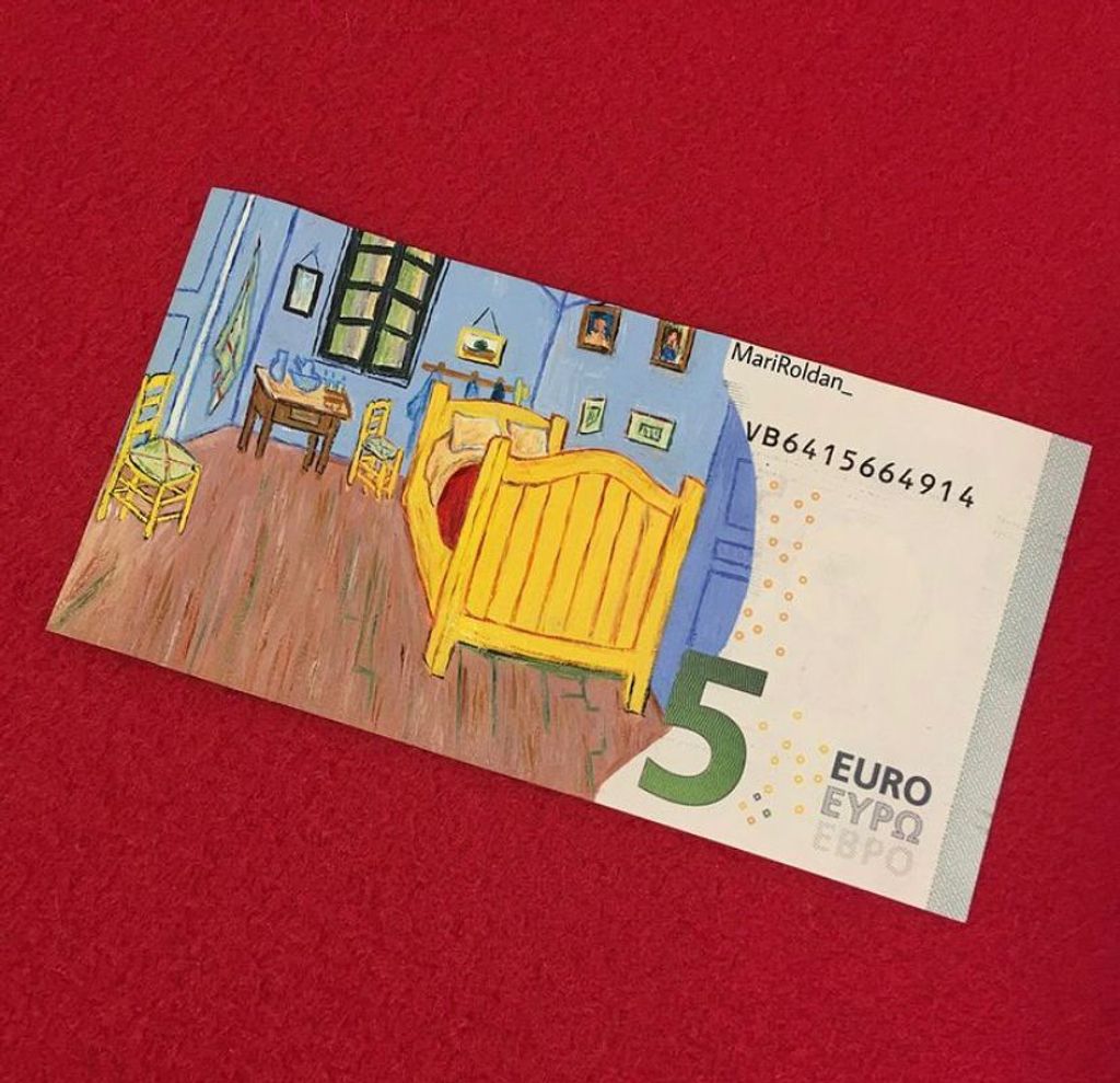 BILLETE DE CINCO EUROS HOMENAJE A VAN GOGH