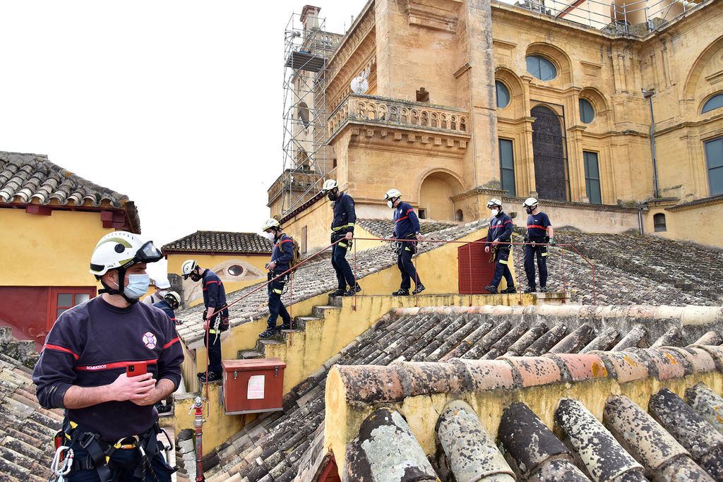 Bomberos de Córdoba en la Mezquita-Catedral