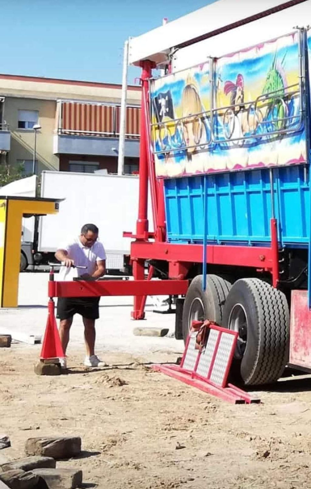 La familia de Virginia trabajando antes de la pandemia