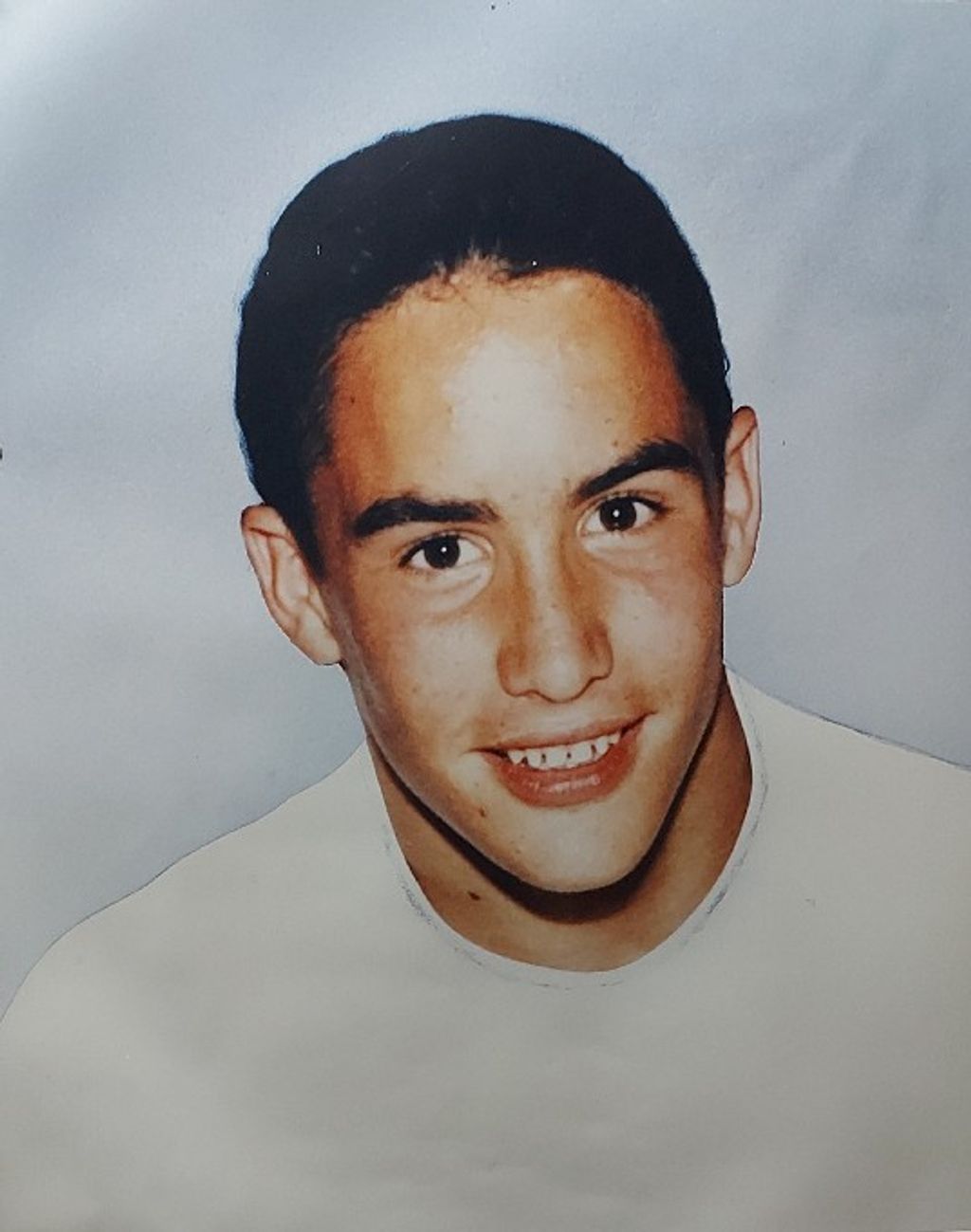 Rubén con 16 años.