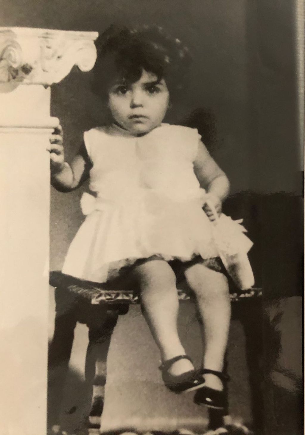 Reyes Jiménez en una fotografía de pequeña.