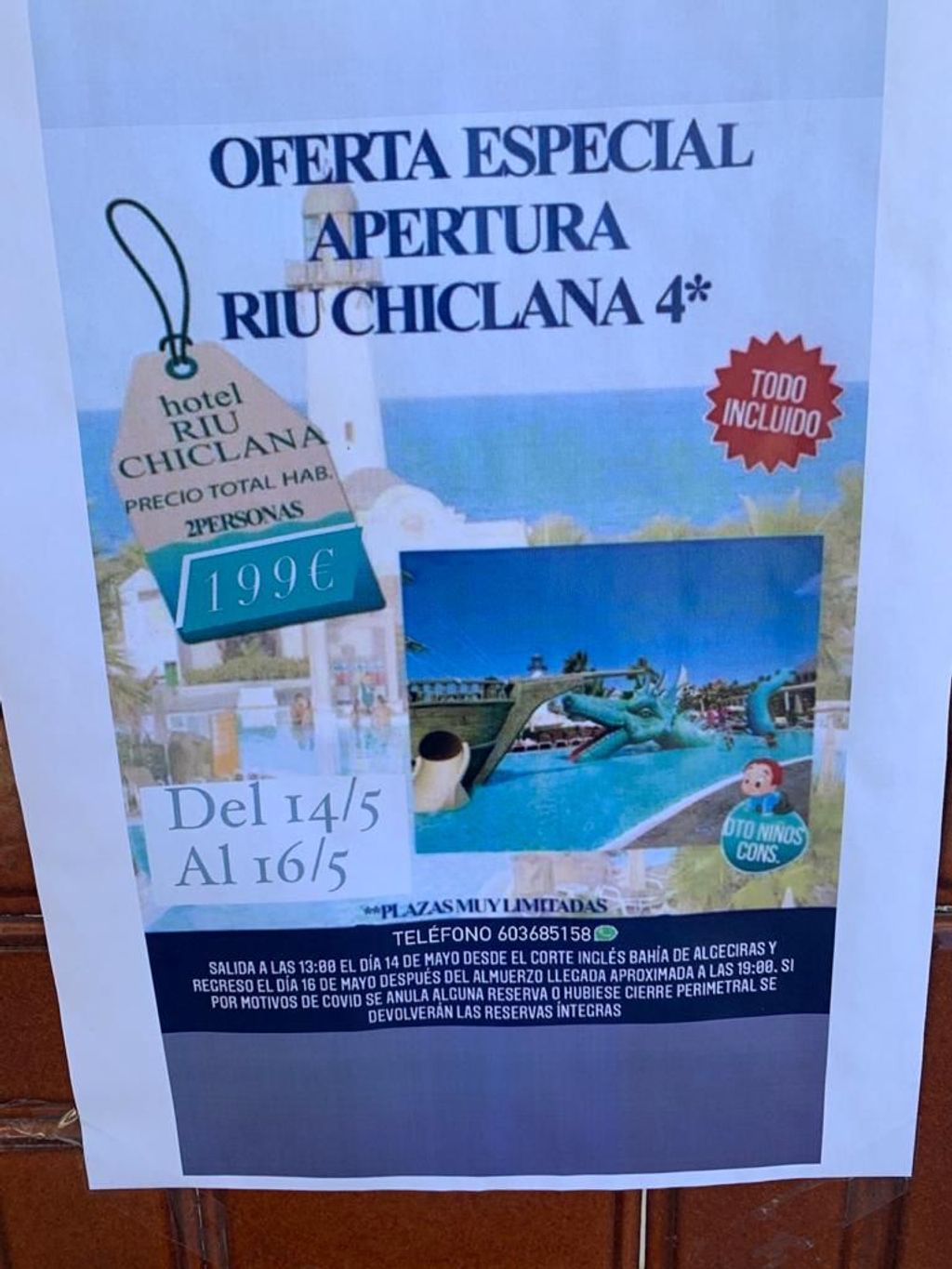 Folleto del viaje