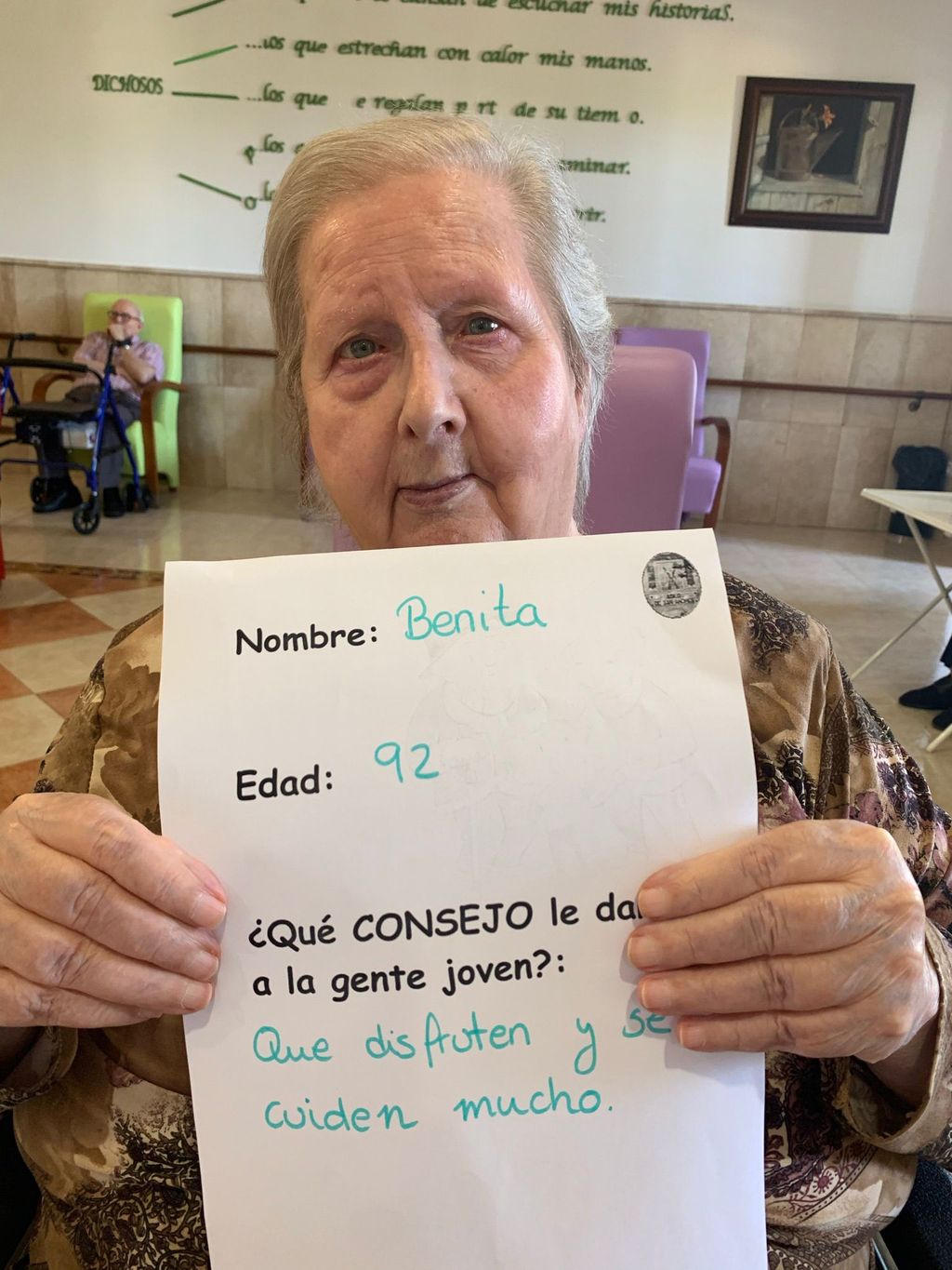 Benita, 92 años.